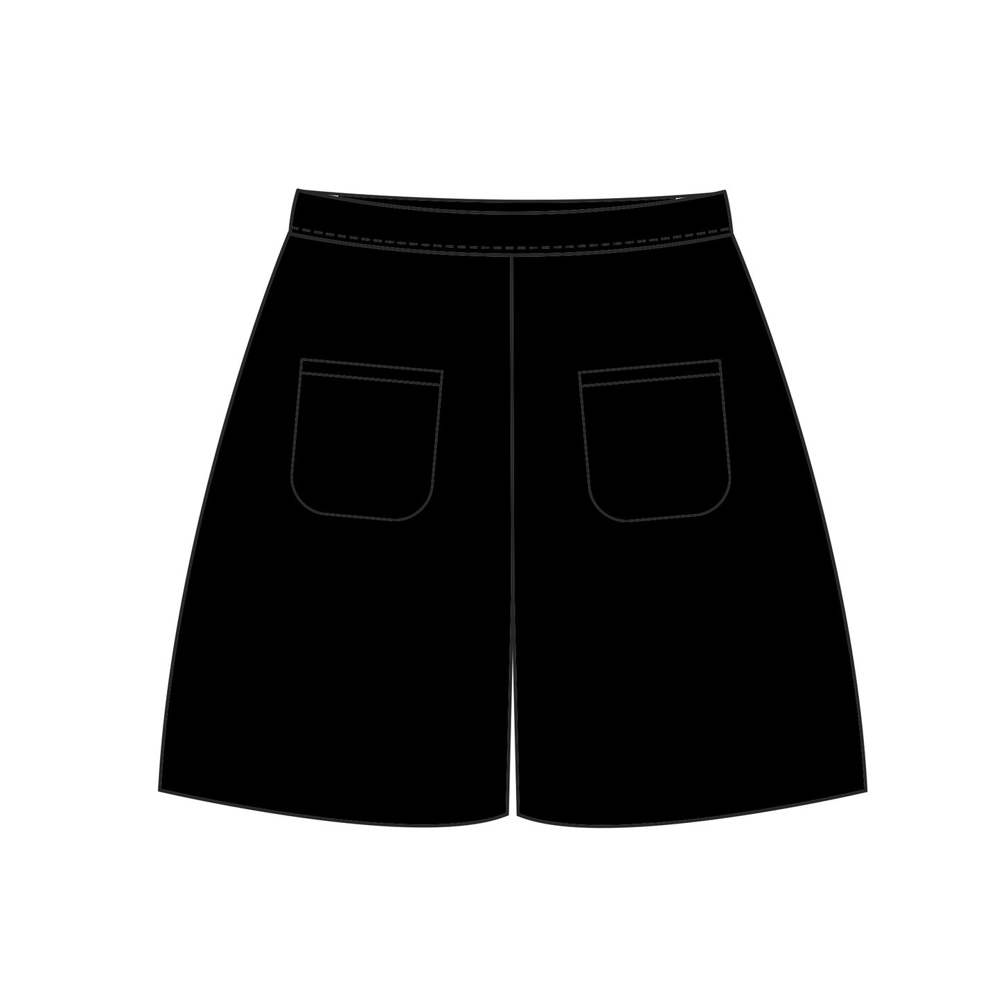 3/4 Runna Shorts (Black)