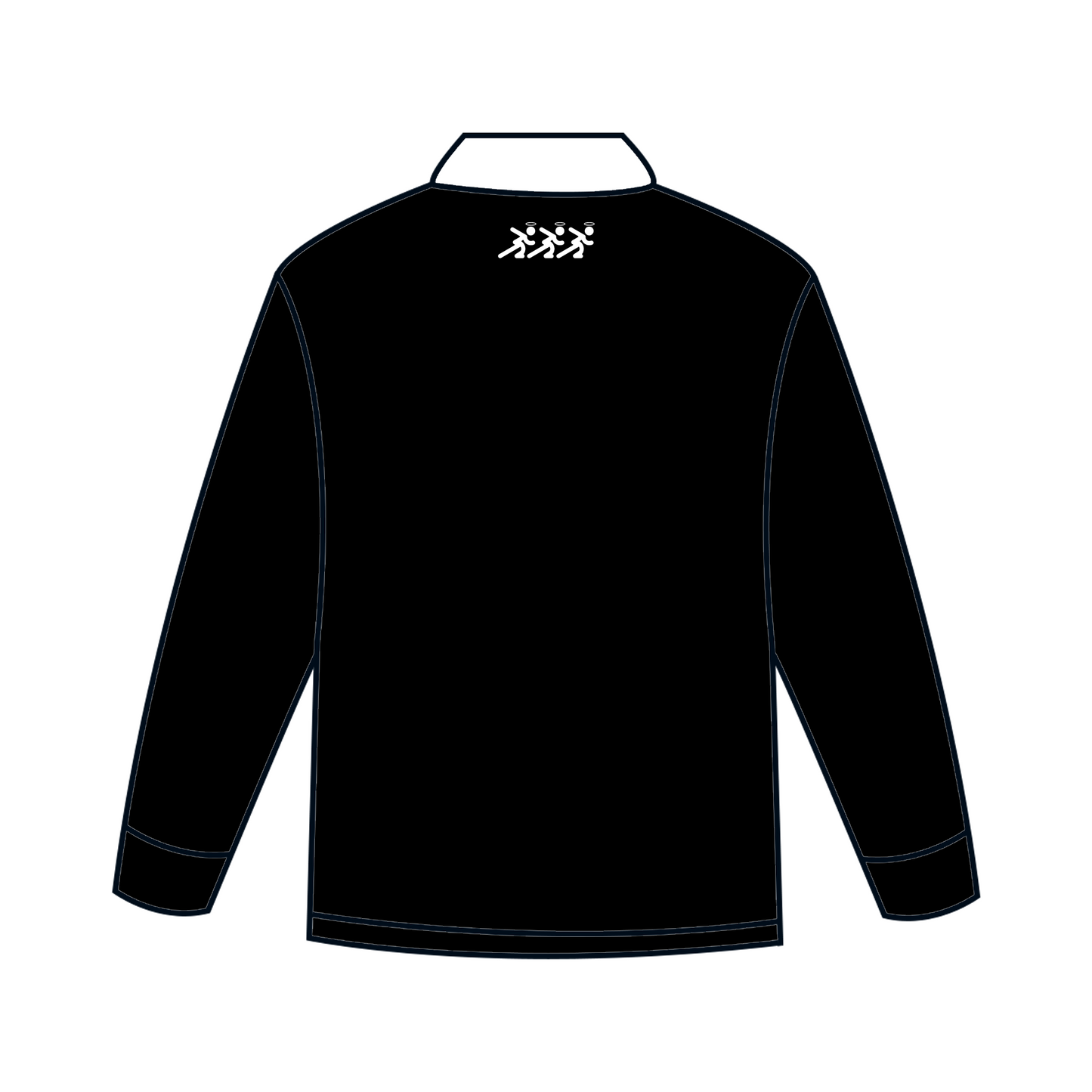 'Jesus Saves' Rugby Polo (Black)