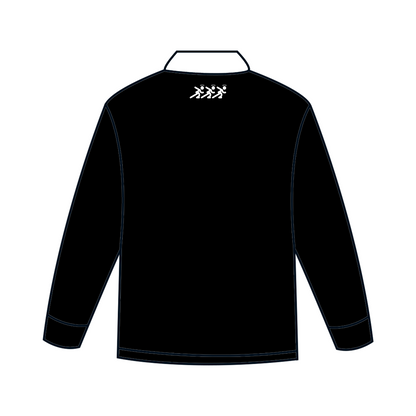'Jesus Saves' Rugby Polo (Black)